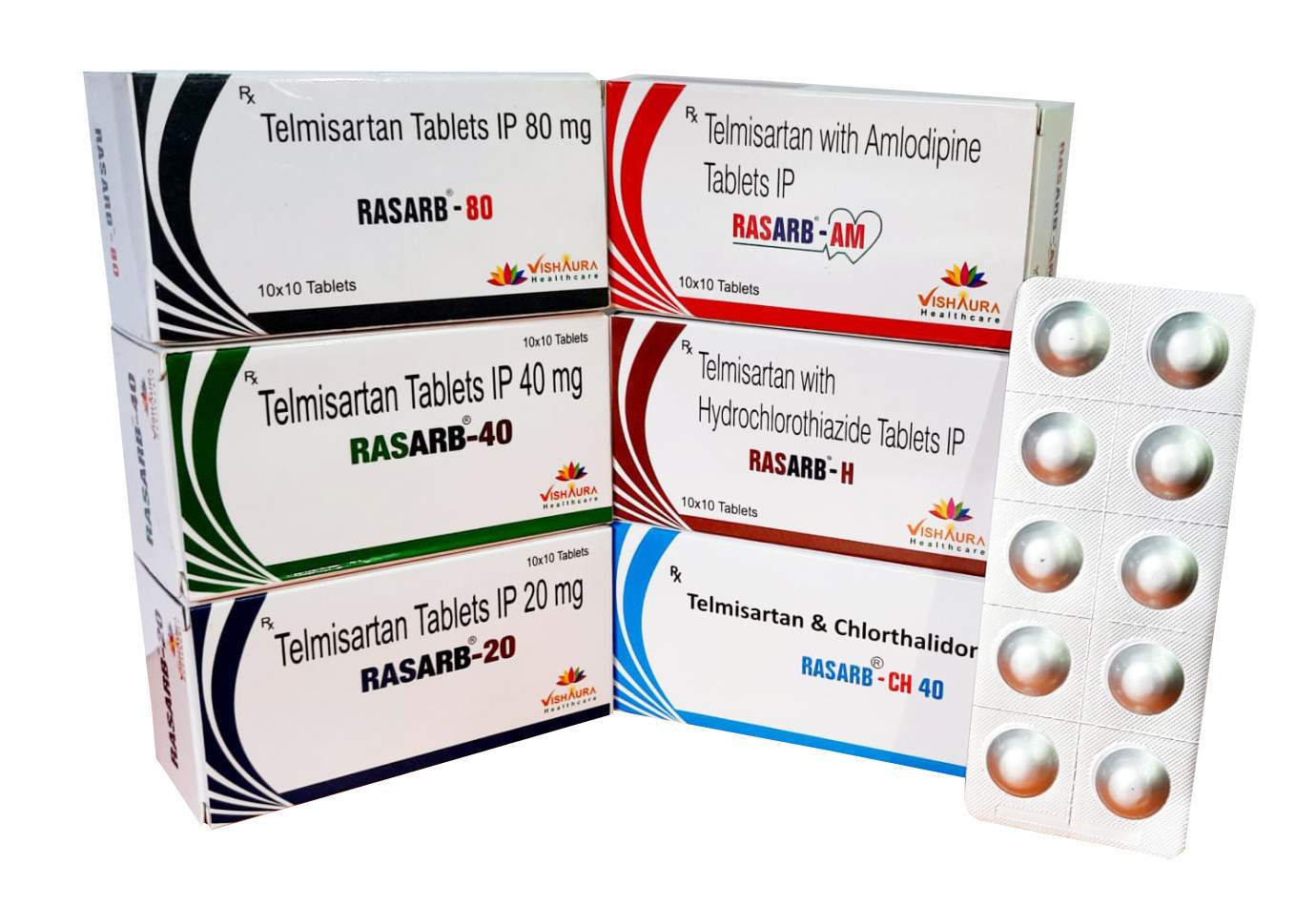 TELMISARTAN+HYDROCHLOROTHIAZIDE+CHLORTHALIDONE+AMLODIPINE to treat high blood pressure (hypertension) 